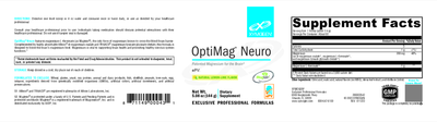 OptiMag Neuro Lemon-Lime 144g Curated Wellness