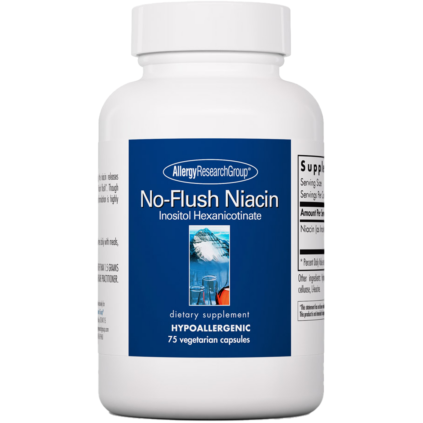 No-Flush Niacin 430 mg 75 caps Curated Wellness