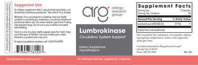 Lumbrokinase 60 caps Curated Wellness