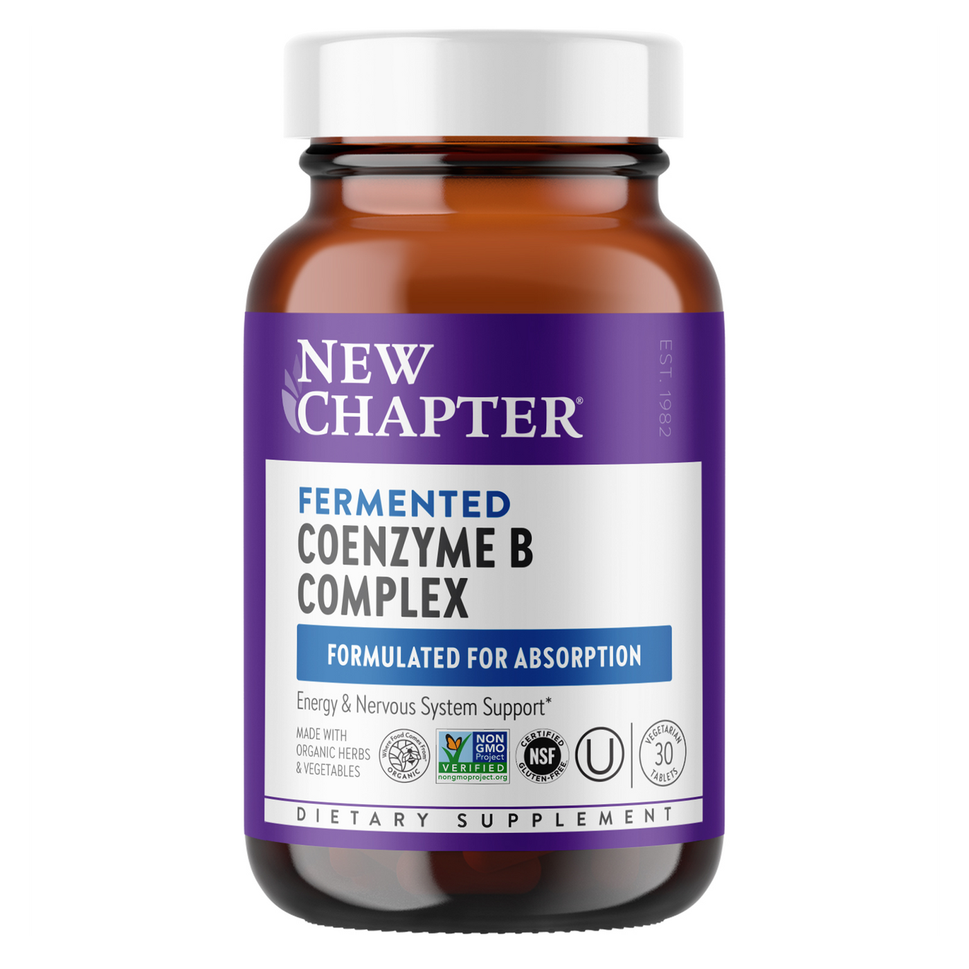 Fermented Vitamin B Complex 30 vegtabs Curated Wellness