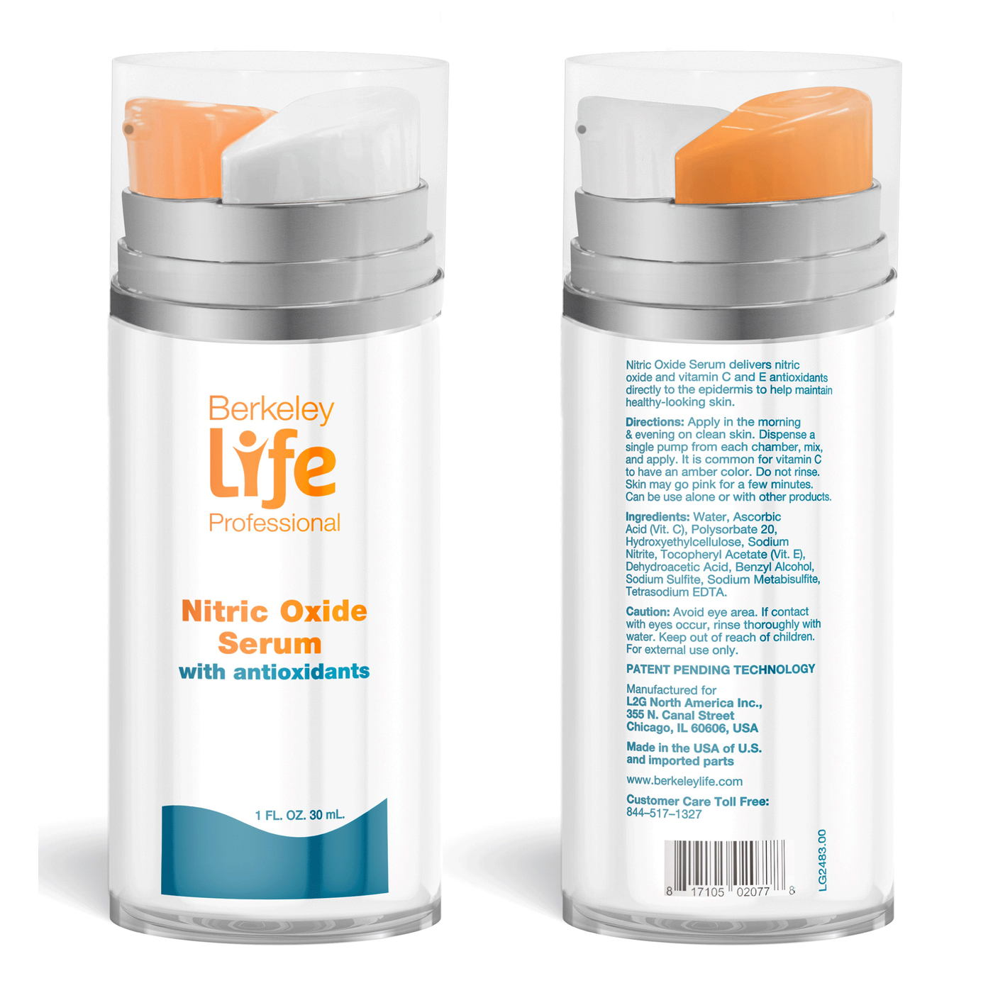 Nitric Oxide Serum w/ antiox 1 fl oz Curated Wellness