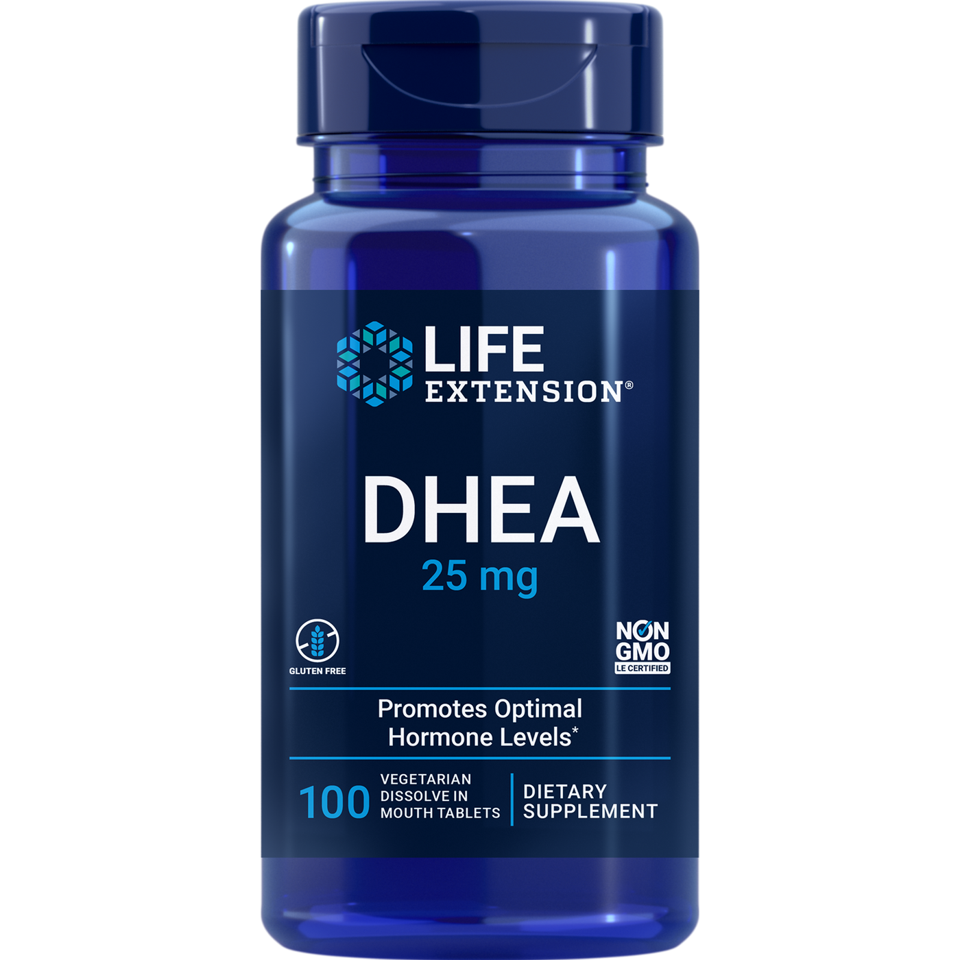 DHEA 25 mg 100 tabs Curated Wellness