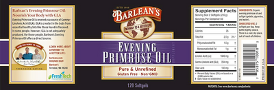Evening Primrose Oil 120 gels Curated Wellness