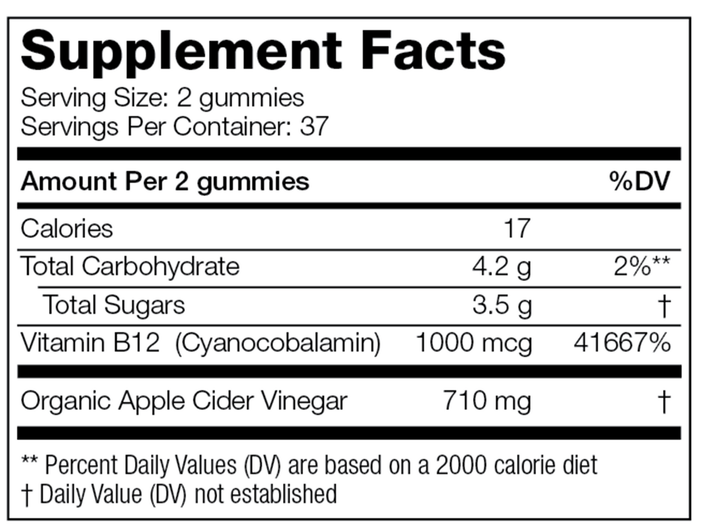 Apple Cider Vinegar Gummies 74 ct Curated Wellness