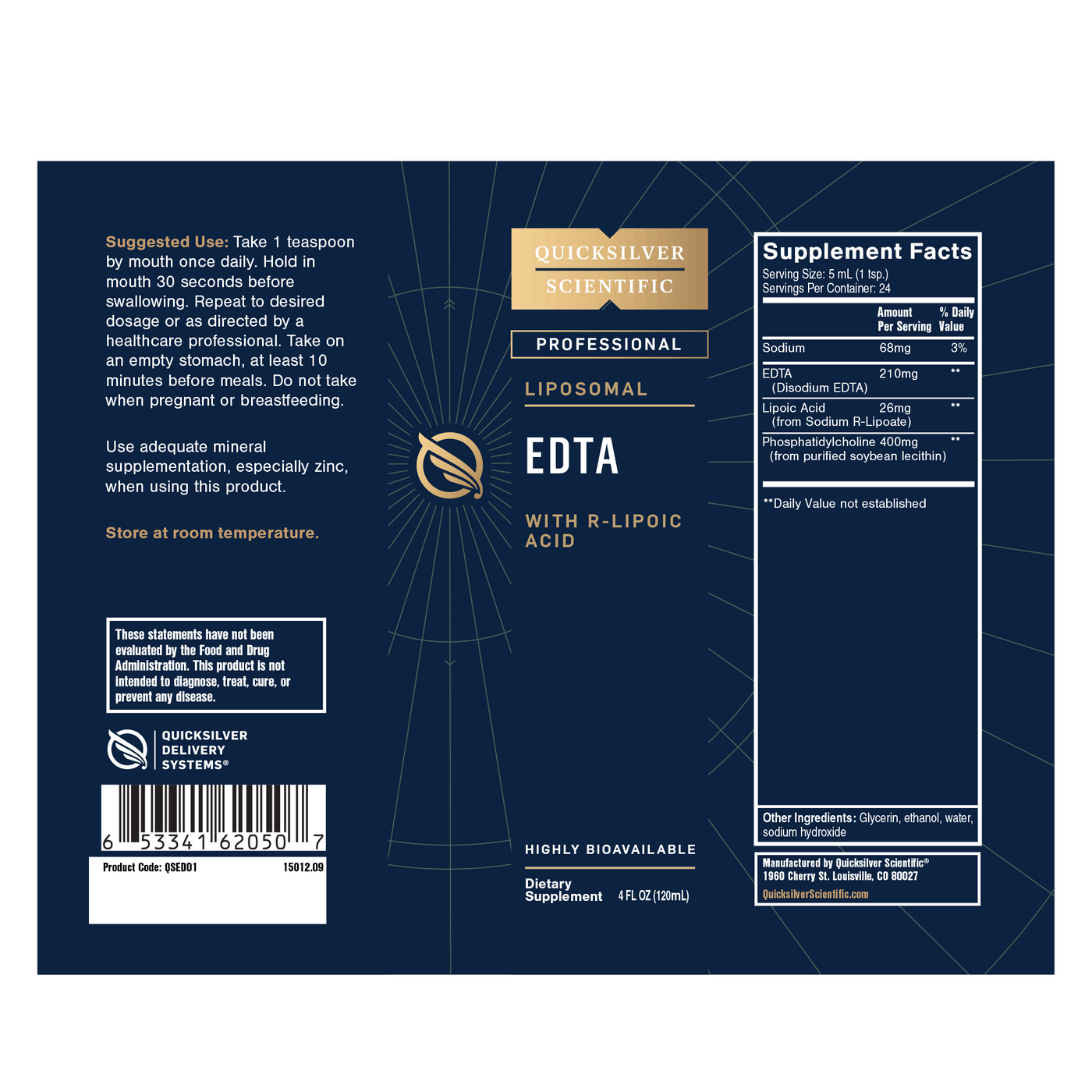 EDTA R Lipoic Acid Liposomal  Curated Wellness