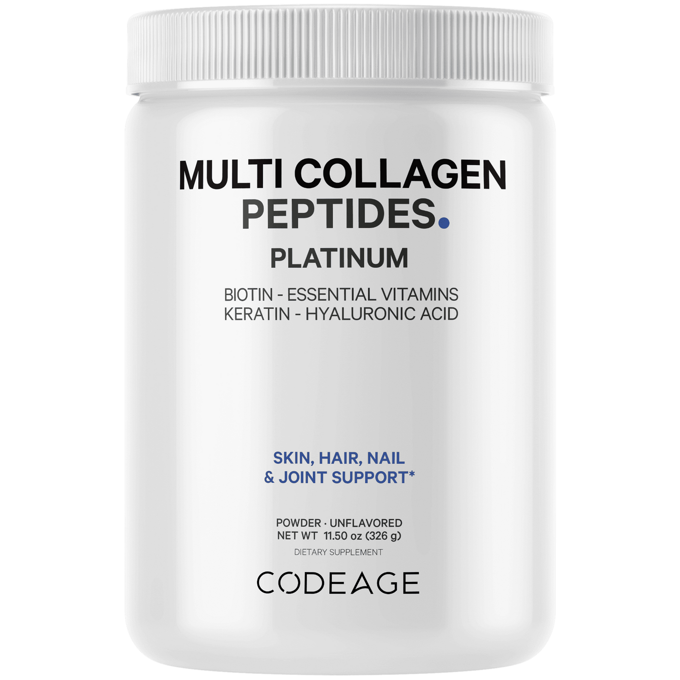 Multi Collagen Powder Platinum  Curated Wellness