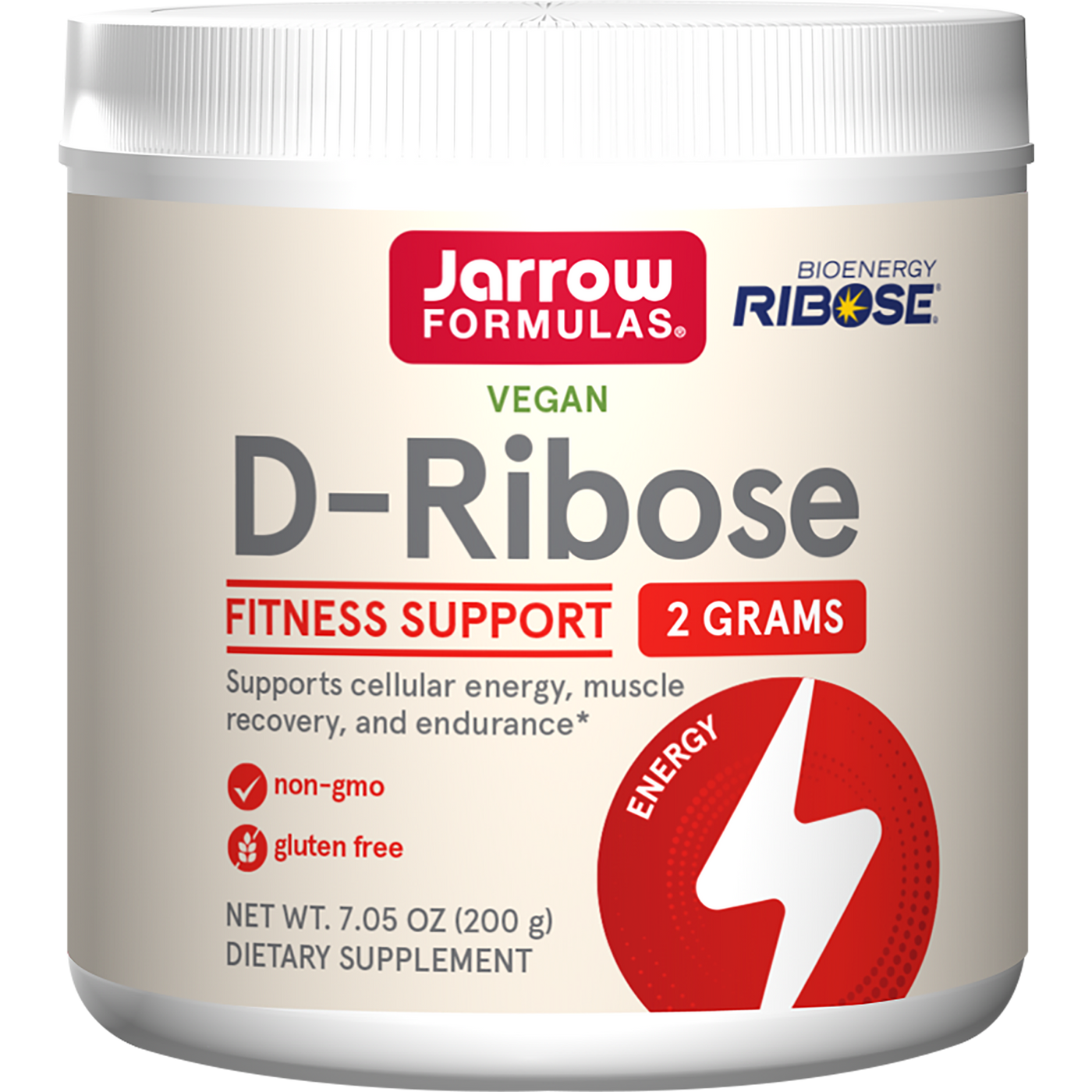 D-Ribose Powder (100% Pure) 200 g Curated Wellness