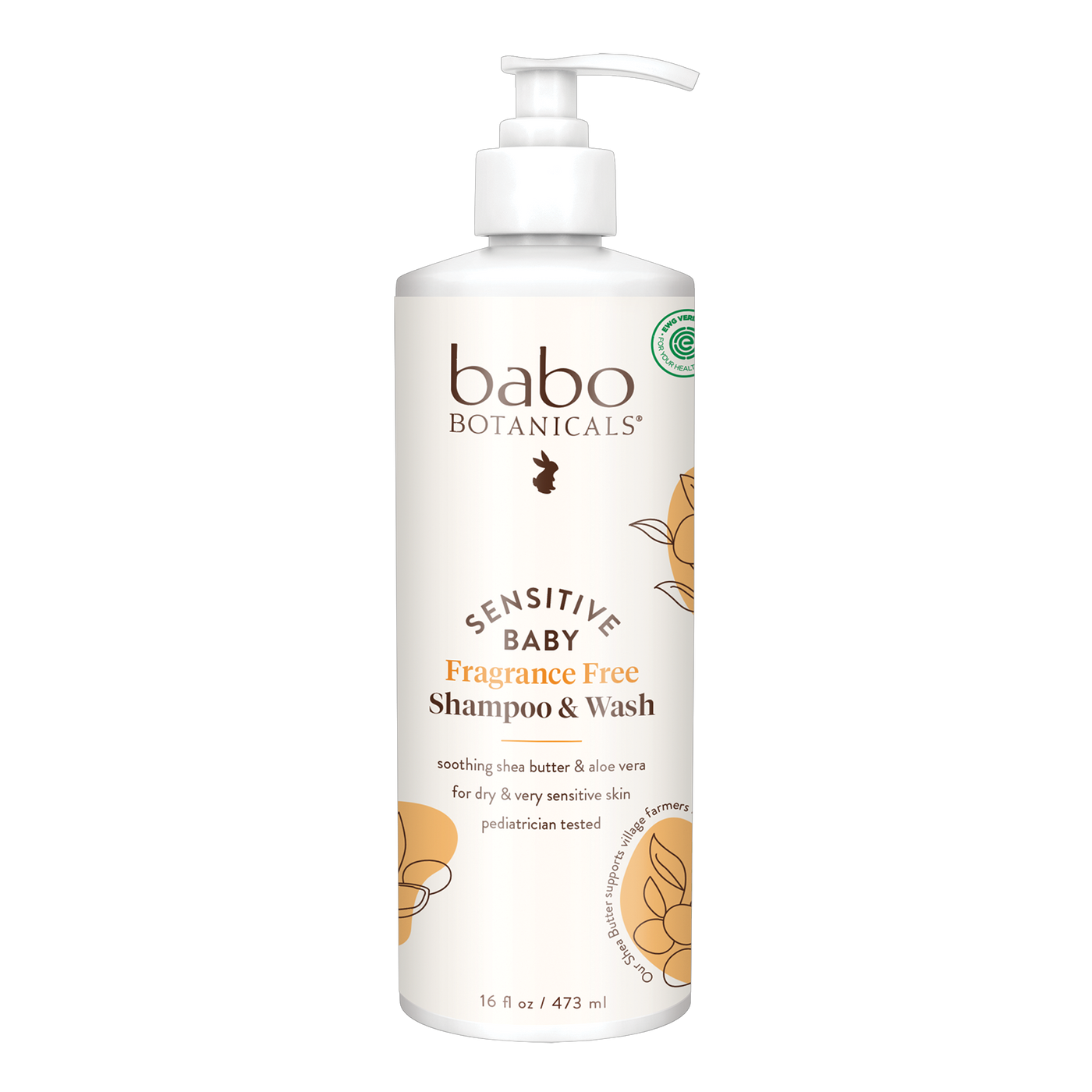 SB FF Baby Shampoo & Wash 16oz Curated Wellness