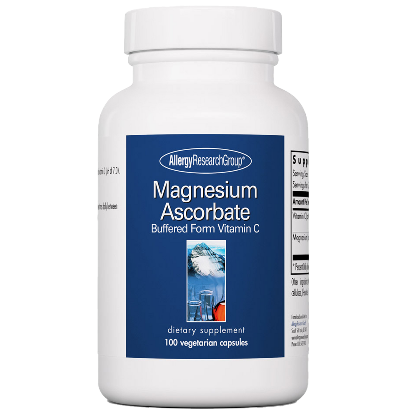 Magnesium Ascorbate 100 vecaps Curated Wellness