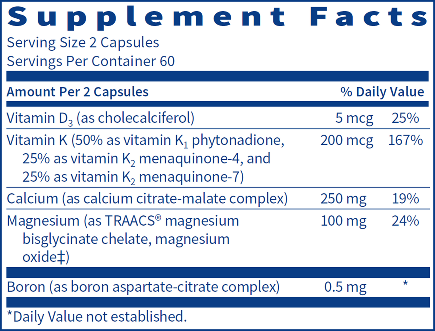 OsteoThera Capsules 120 caps Curated Wellness