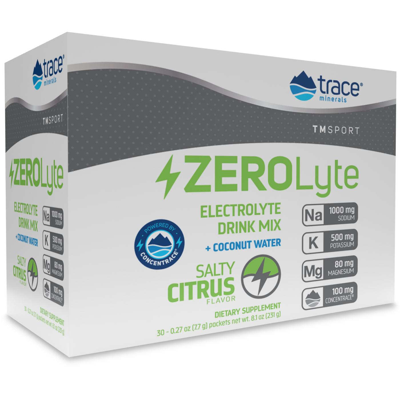 ZeroLyte - Salty Citrus 30 packets Curated Wellness