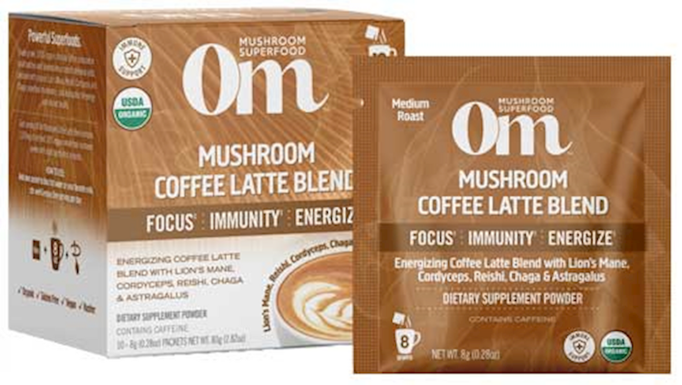 Mushroom Coffee Latte 10 Pack Curated Wellness