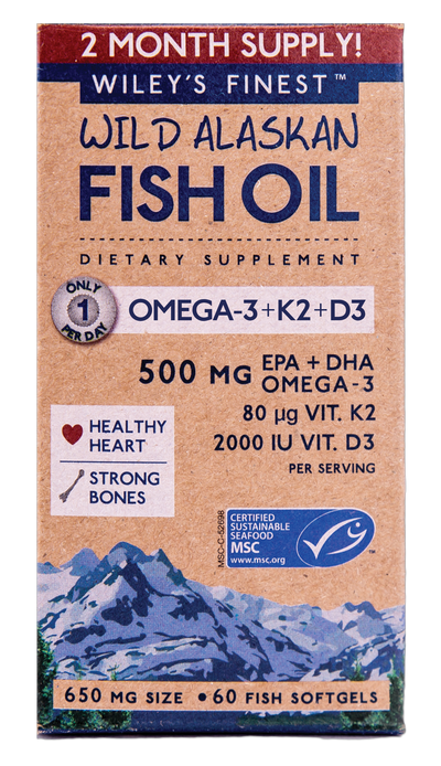 Wild Alaskan Fish Oil Vit K2  Curated Wellness