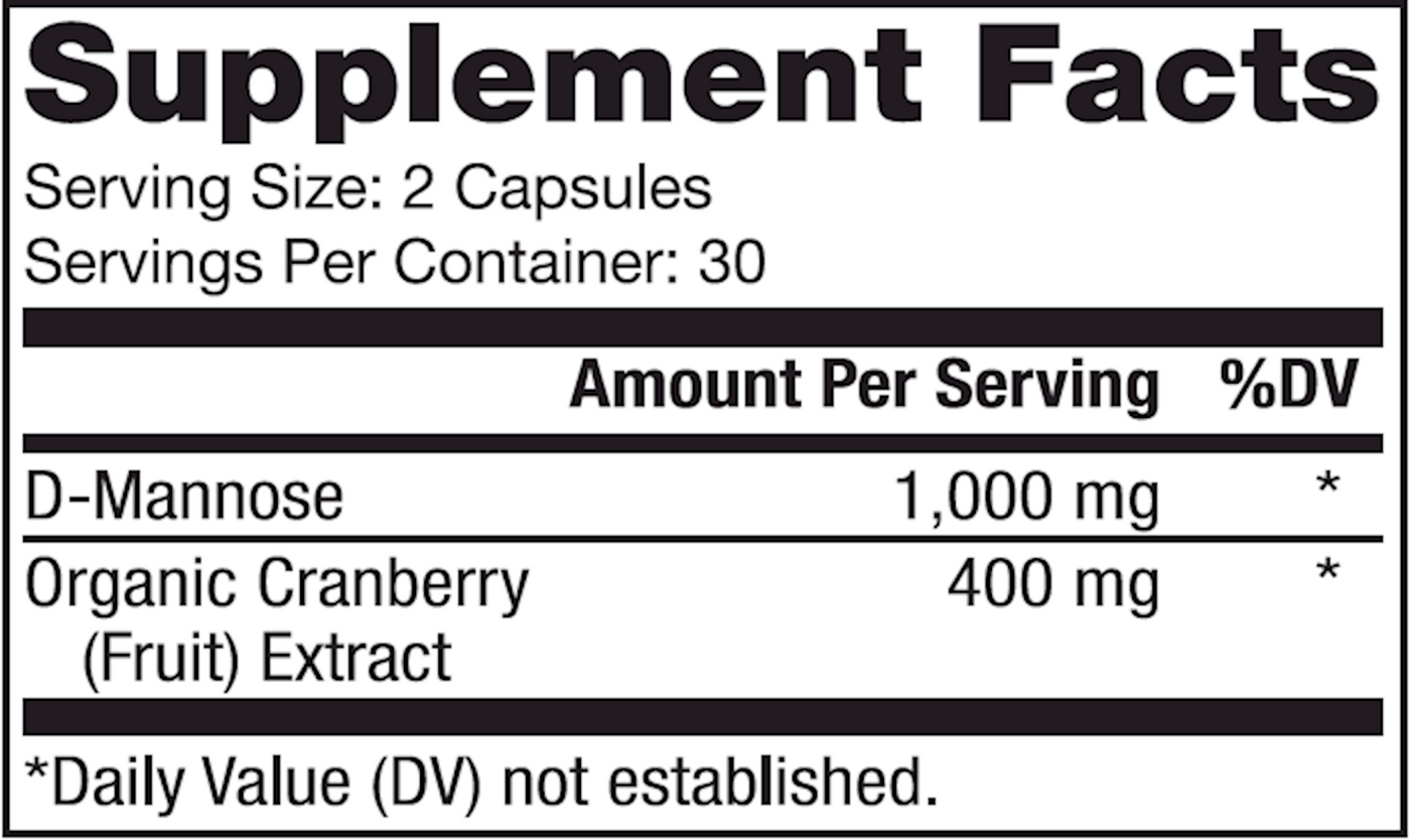 D-Mannose and Cranberry Extract  Curated Wellness