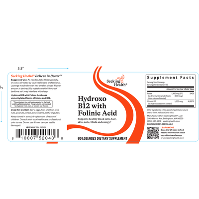 Hydroxo B12 with Folinic Acid  Curated Wellness