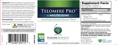 Telomere Pro 30 Capsules Curated Wellness