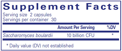 Saccharomyces boulardii 60 vcaps Curated Wellness