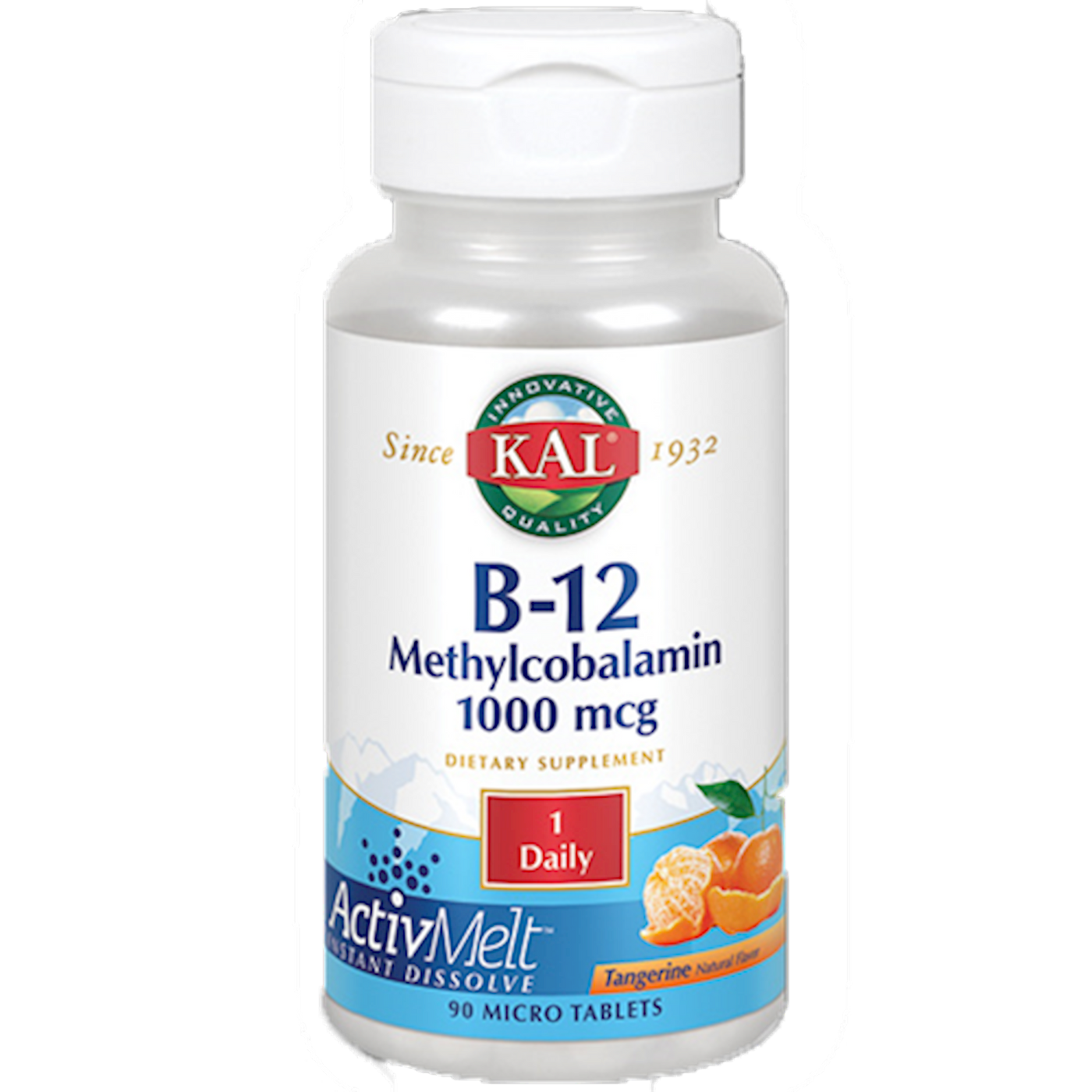 B-12 Methyl 1,000 mcg Tangerine  Curated Wellness