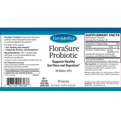 FloraSure® Probiotic 30c Curated Wellness