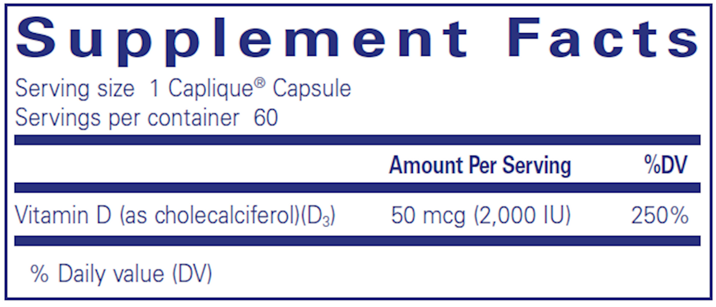 Vitamin D3 VESIsorb 60 caps Curated Wellness