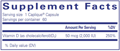 Vitamin D3 VESIsorb 60 caps Curated Wellness