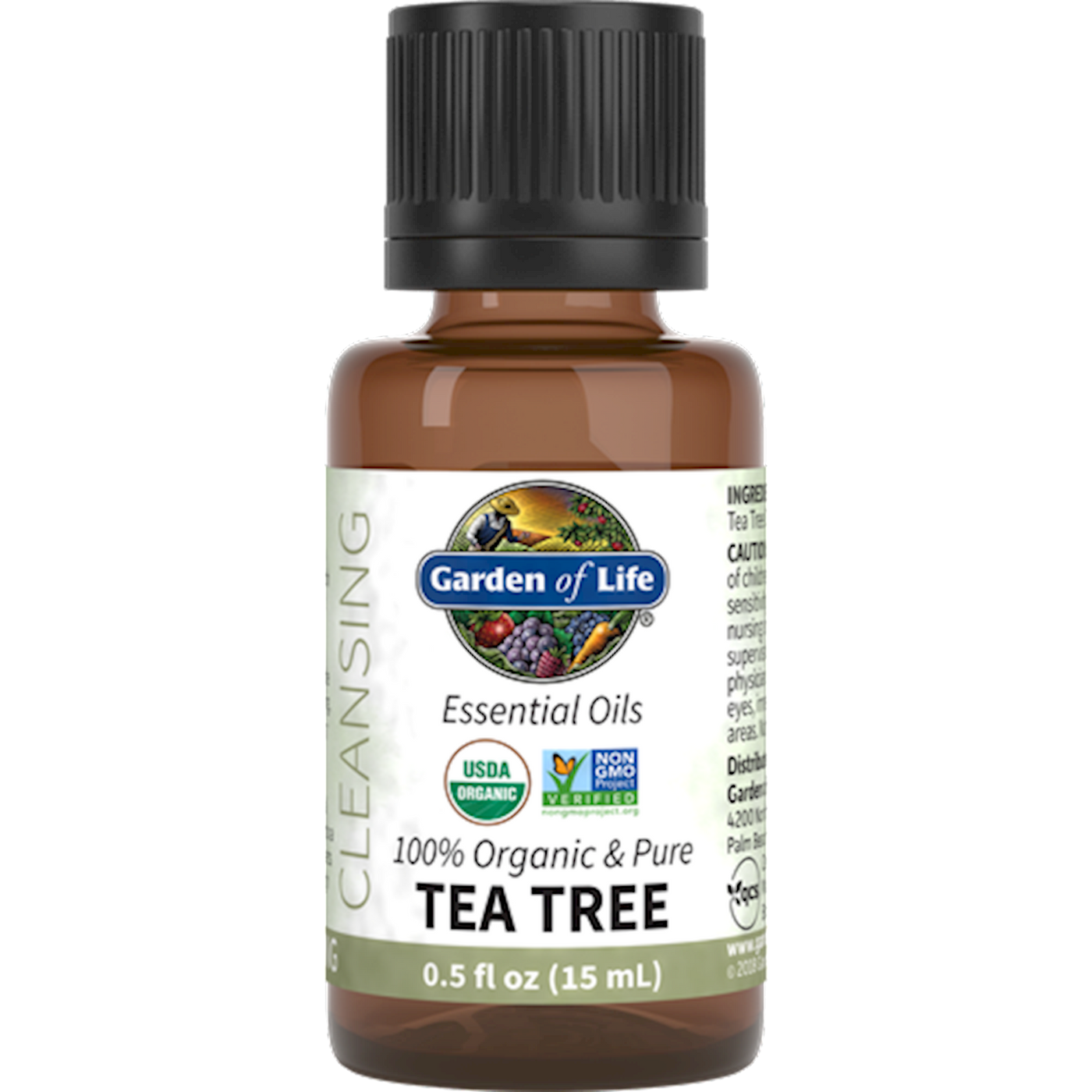 Tea Tree Organic Essential Oil .5 fl oz Curated Wellness