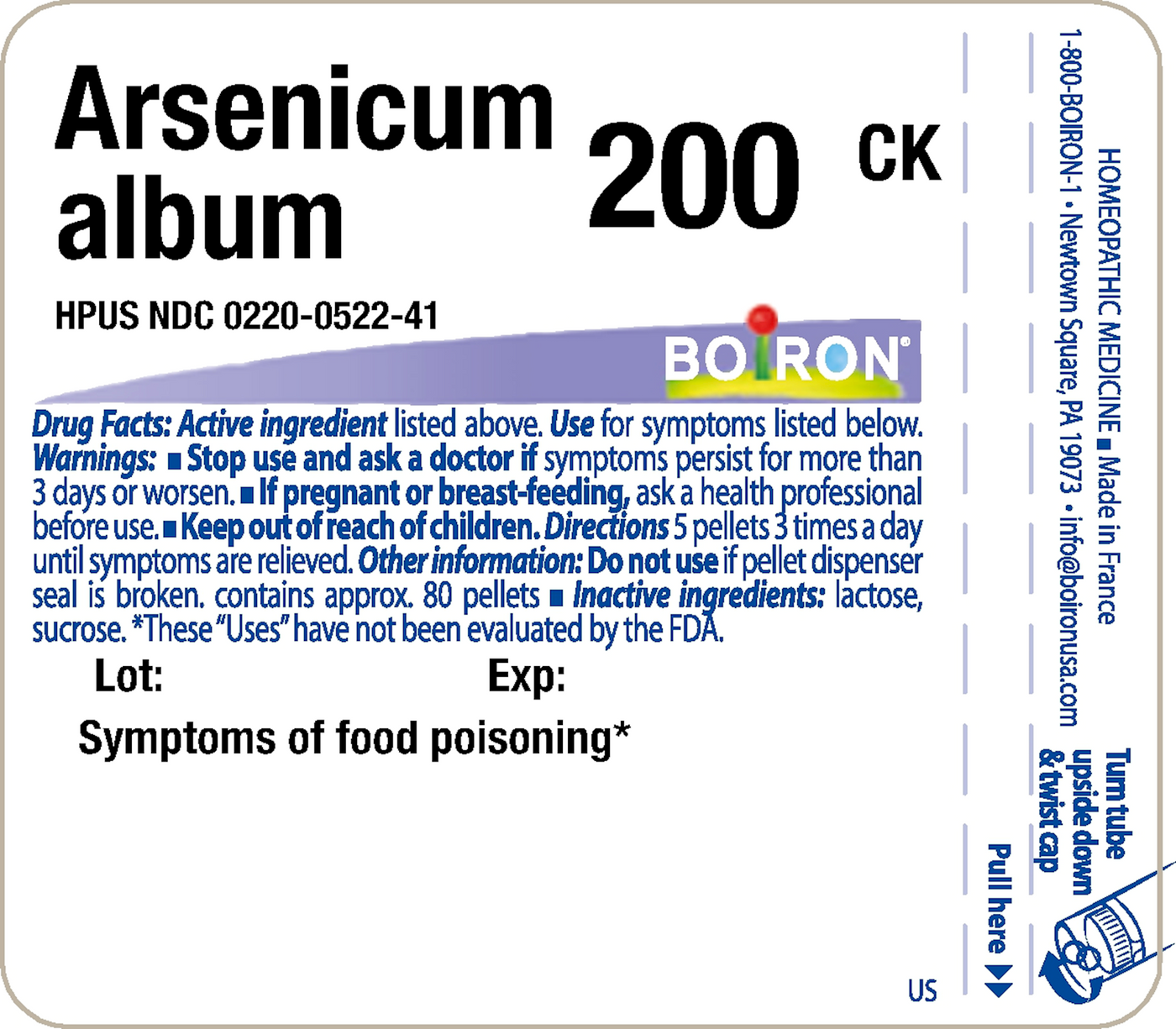 Arsenicum album 200CK 80 plts Curated Wellness