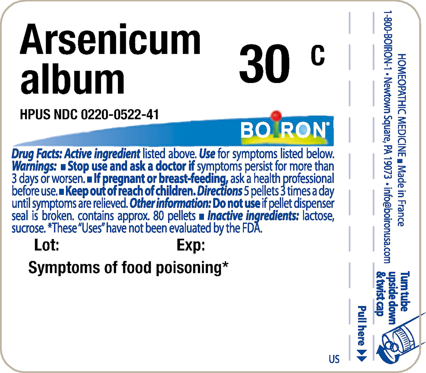 Arsenicum album 30C 80 plts Curated Wellness