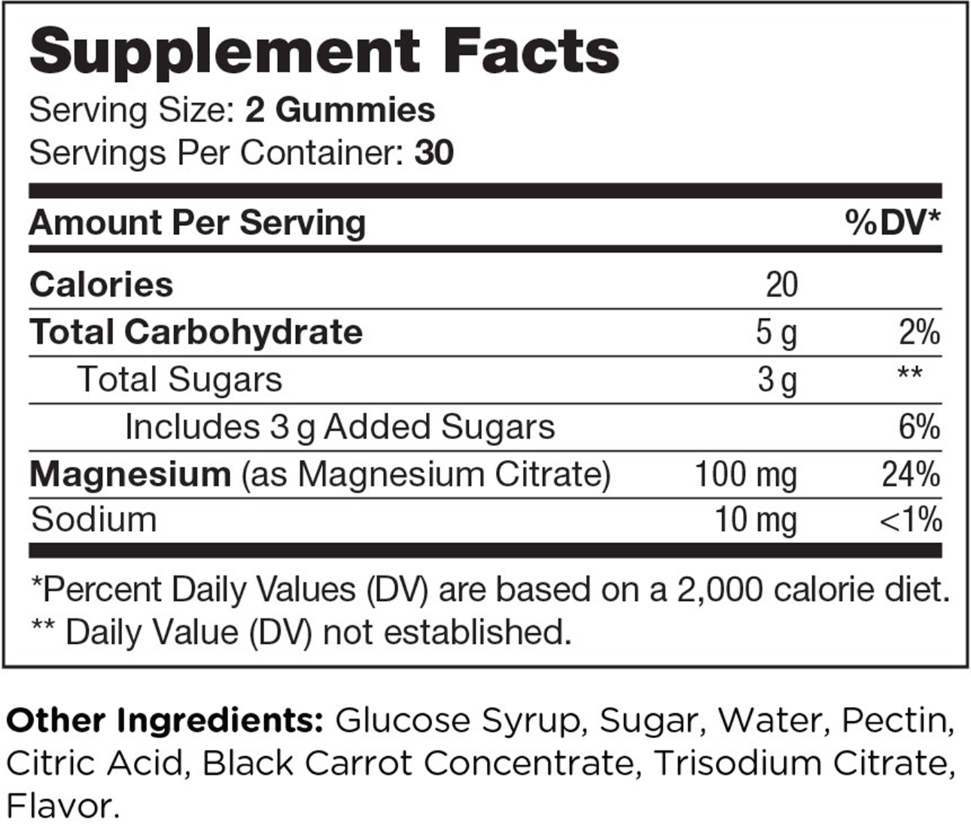 M is for Magnesium 60 gummies Curated Wellness