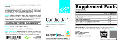 Candicidal 60 Capsules Curated Wellness