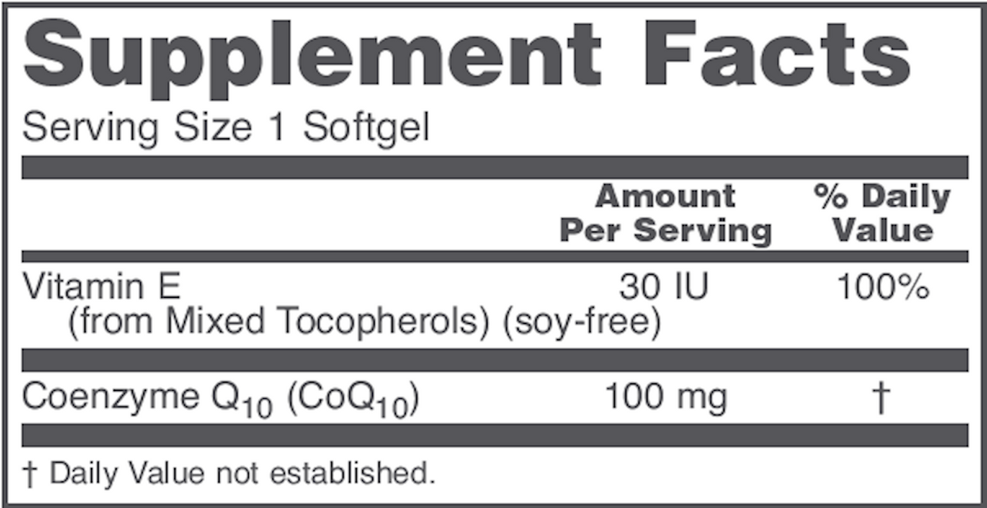 CoQ10 100 mg 90 gels Curated Wellness