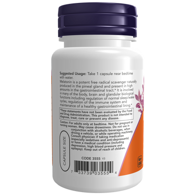 Melatonin 5 mg 60 vcaps Curated Wellness