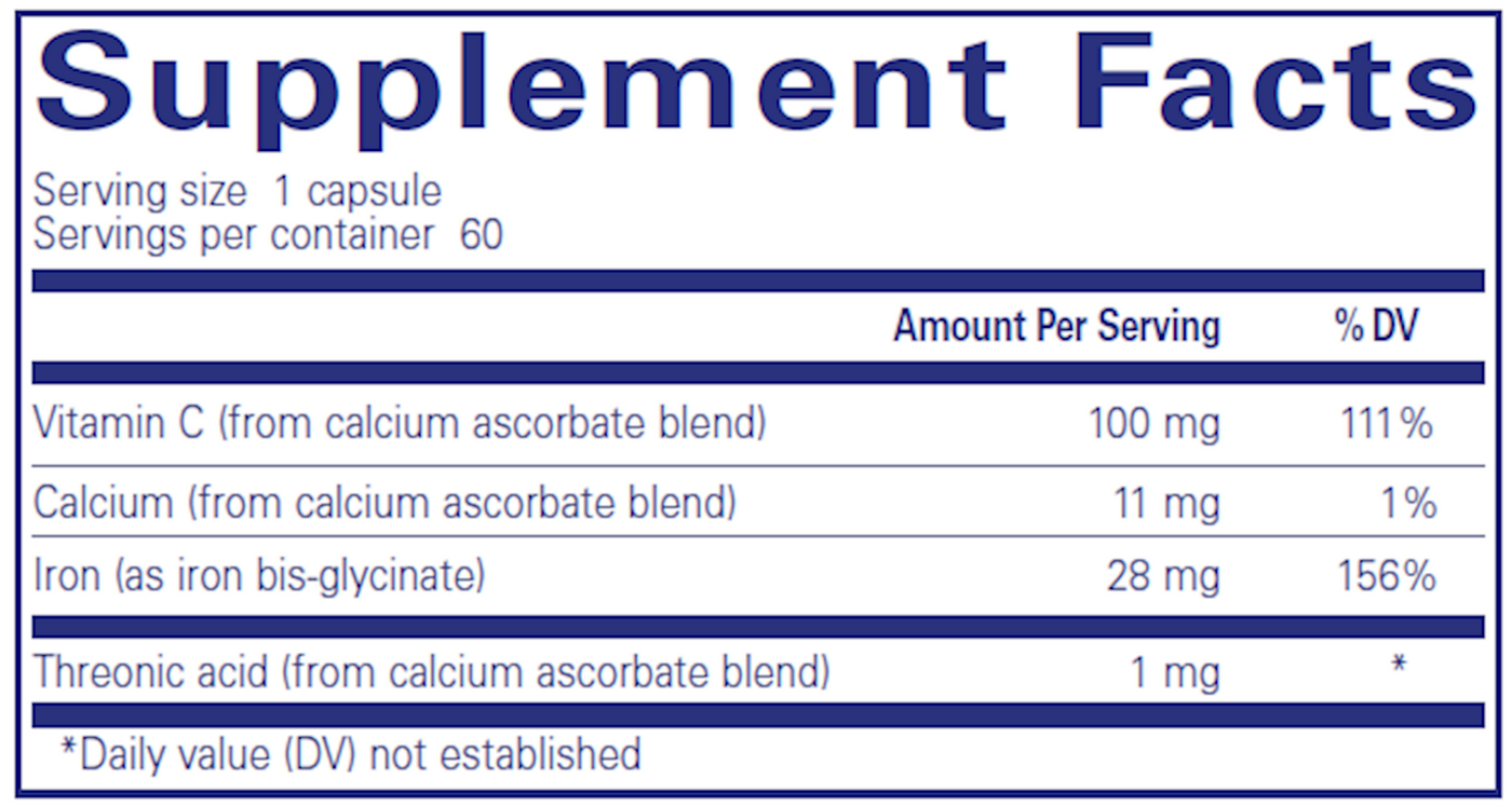 OptiFerin-C 60 vcaps Curated Wellness