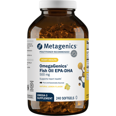 OmegaGenics EPA-DHA 500 Lemon 240 gels Curated Wellness