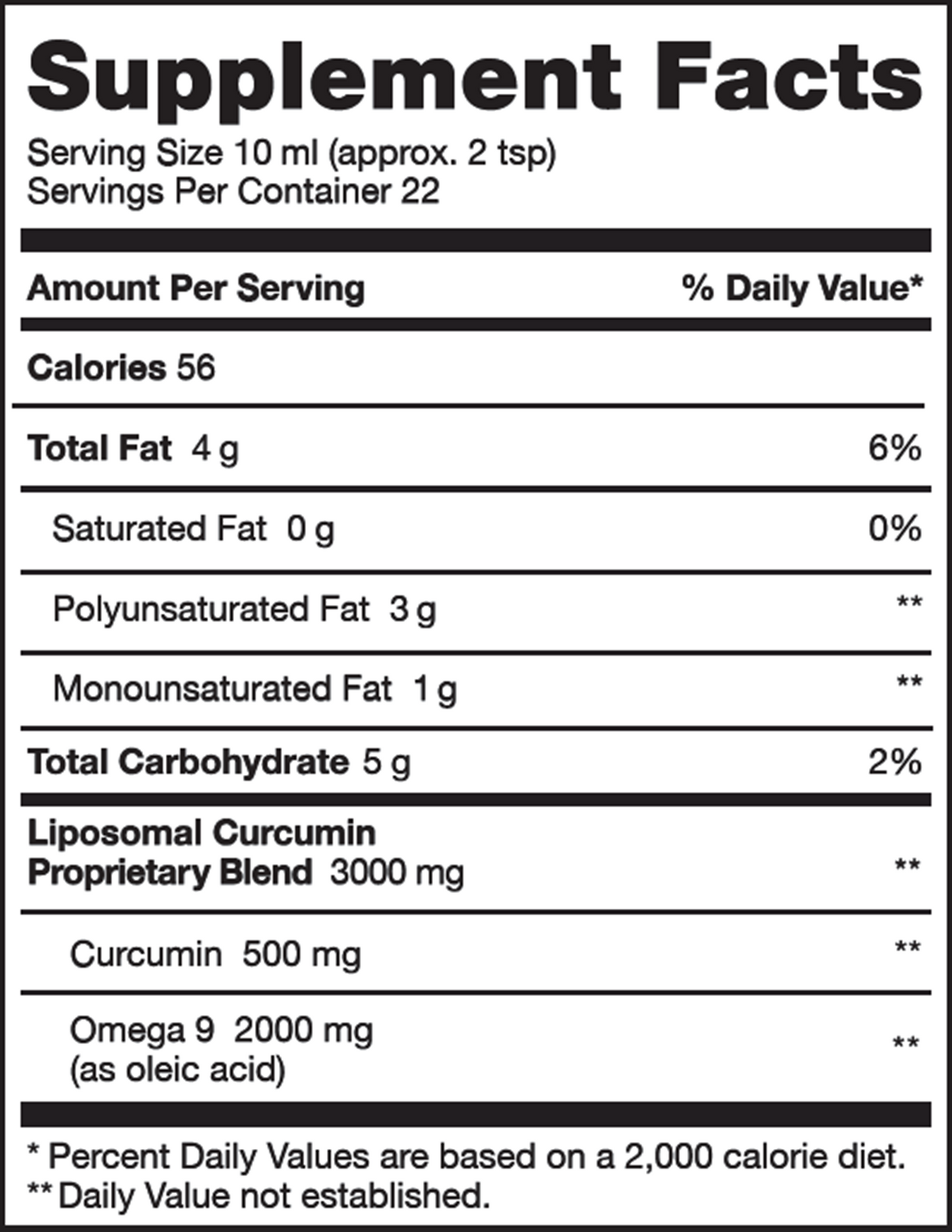 Liposomal Curcumin 8 fl oz Curated Wellness