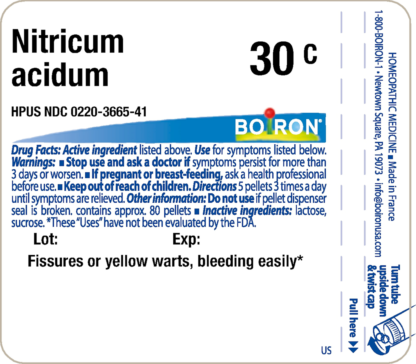 Nitricum Acidum 30c 80 plts Curated Wellness