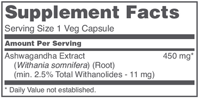 Ashwaganda Extract 450 mg  Curated Wellness