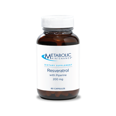 Resveratrol w/Piperine 60caps Curated Wellness