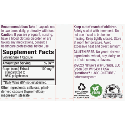 Grape Seed 100 mg  Curated Wellness