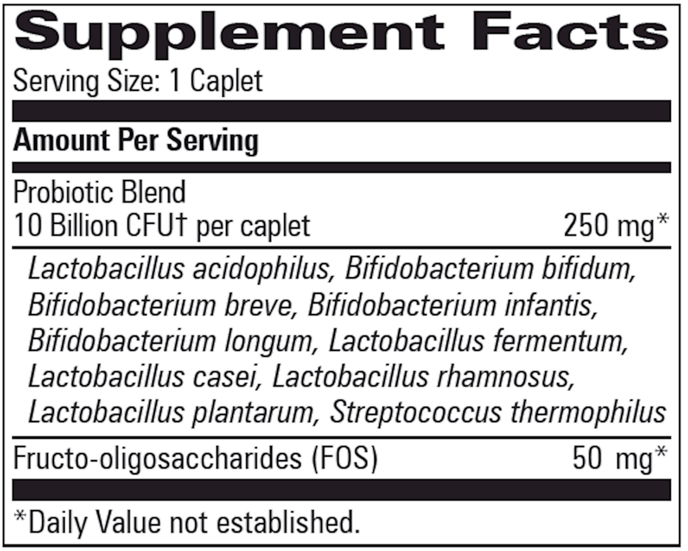 Broad Spectrum Probiotic  Curated Wellness