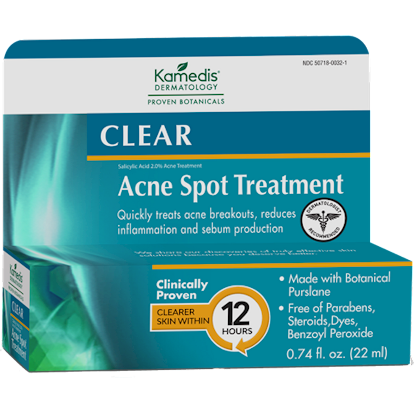 Kamedis CLEAR Acne Spot Treatment .74 oz Curated Wellness