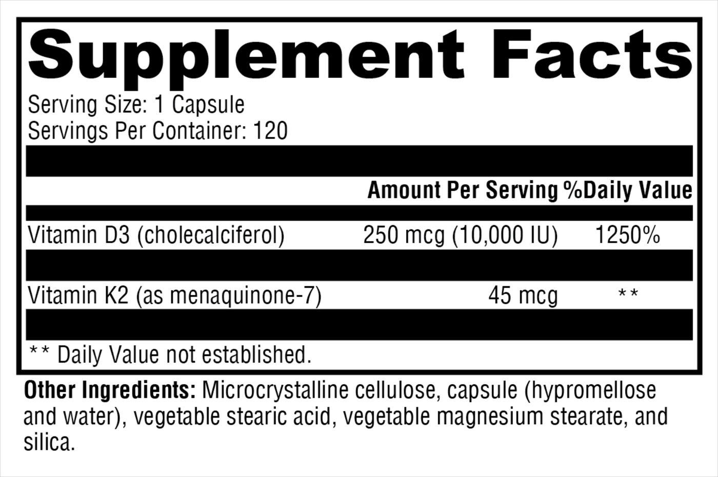 K2-D3 10,000 120c Curated Wellness