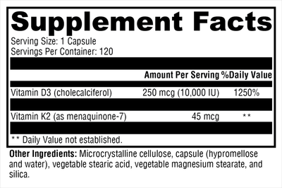 K2-D3 10,000 120c Curated Wellness