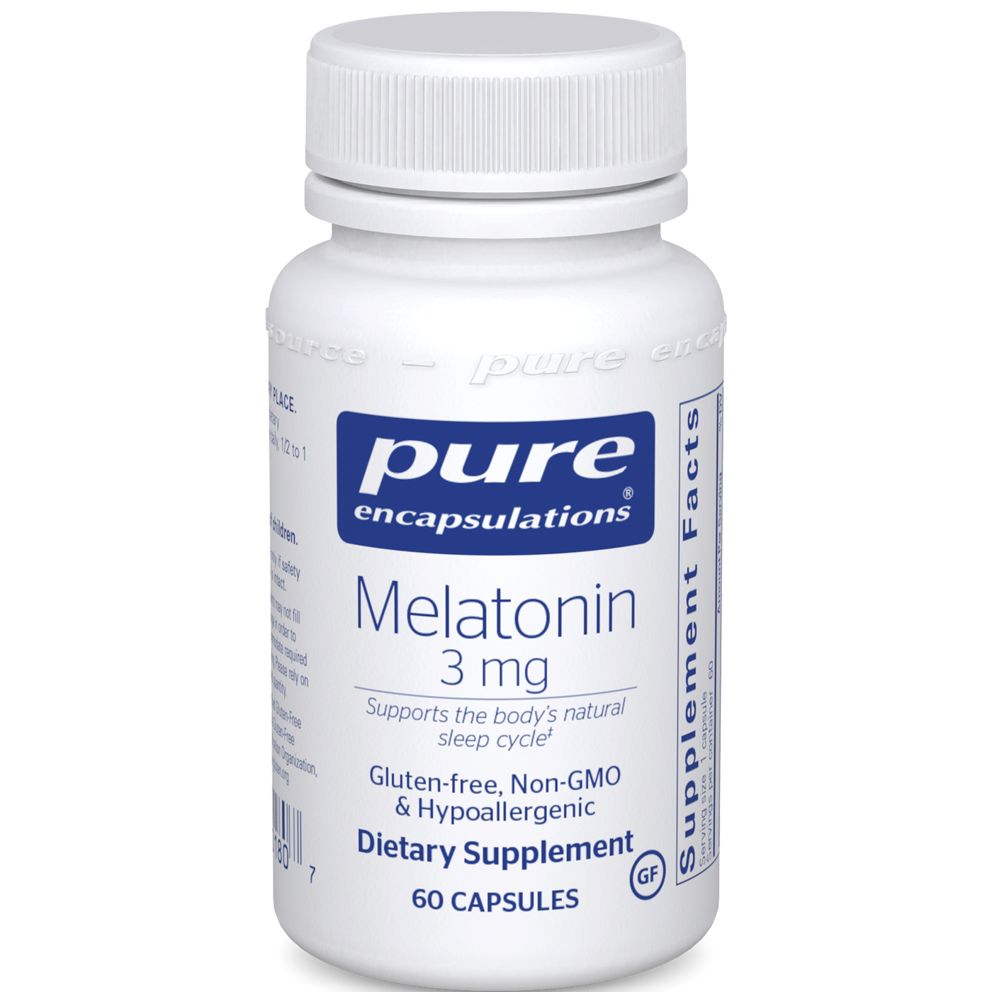 Melatonin 3 mg 60 vcaps Curated Wellness