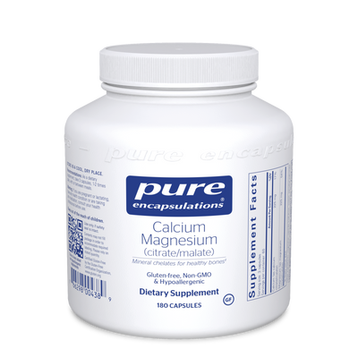 Cal/Mag Citrate Malate 180 vcaps Curated Wellness