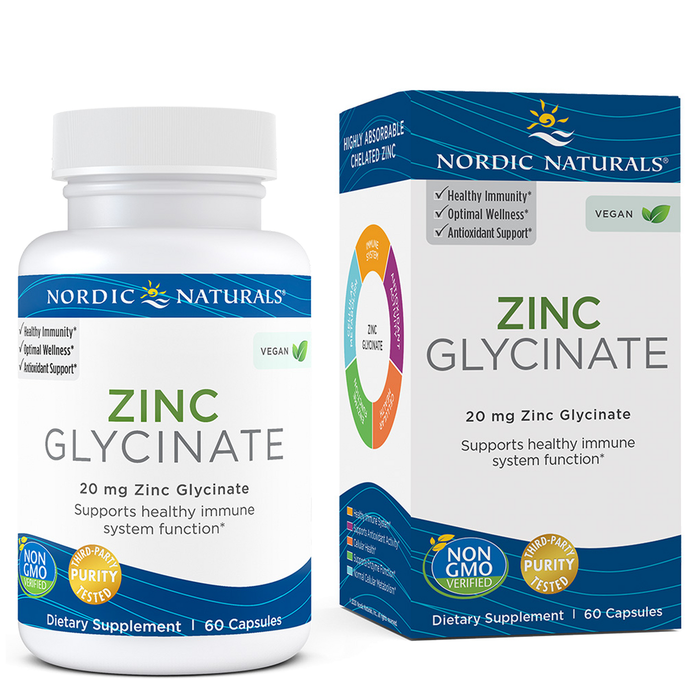 Zinc Glycinate 20 mg  Curated Wellness