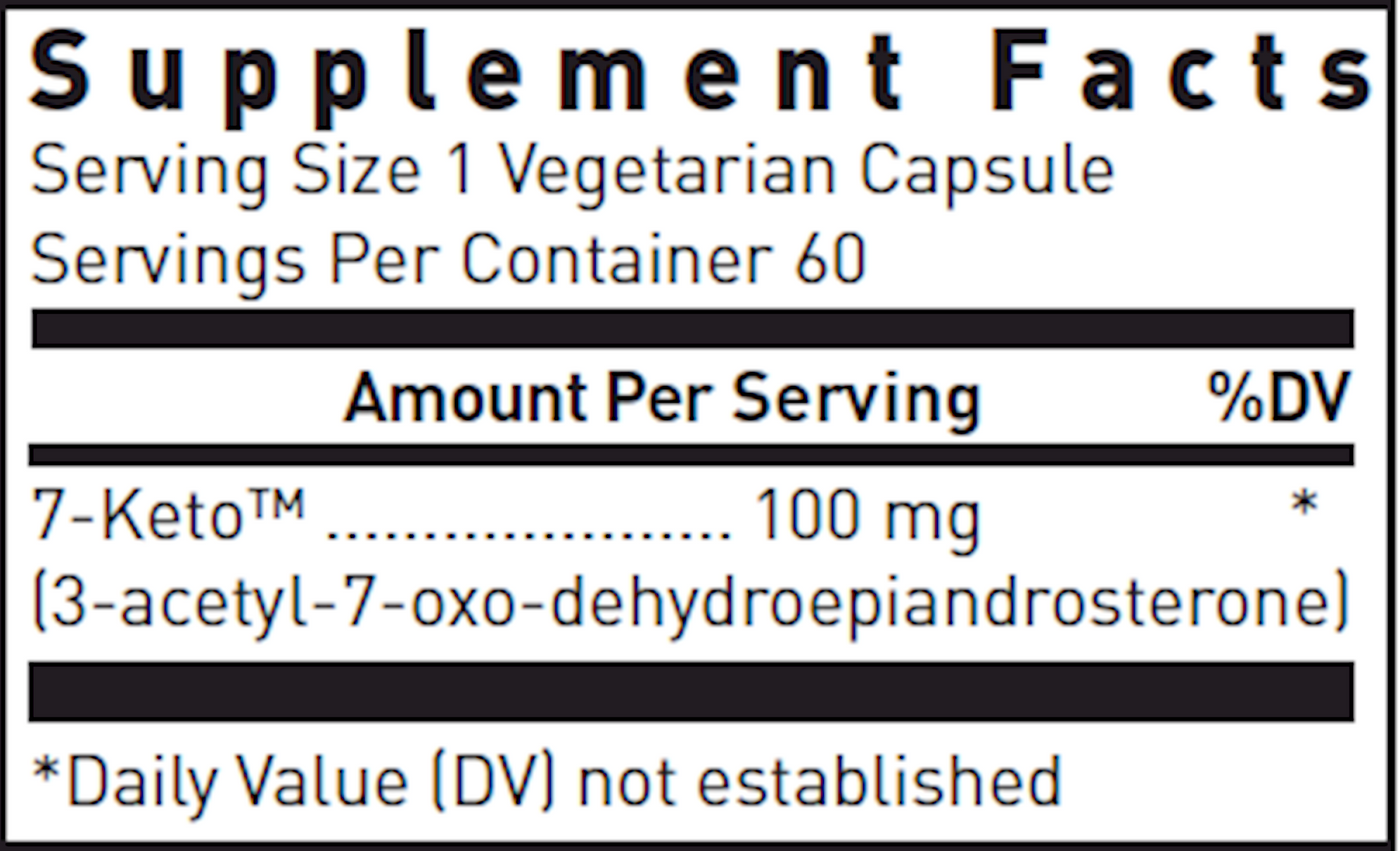 7-KETO 100 mg 60 vcaps Curated Wellness