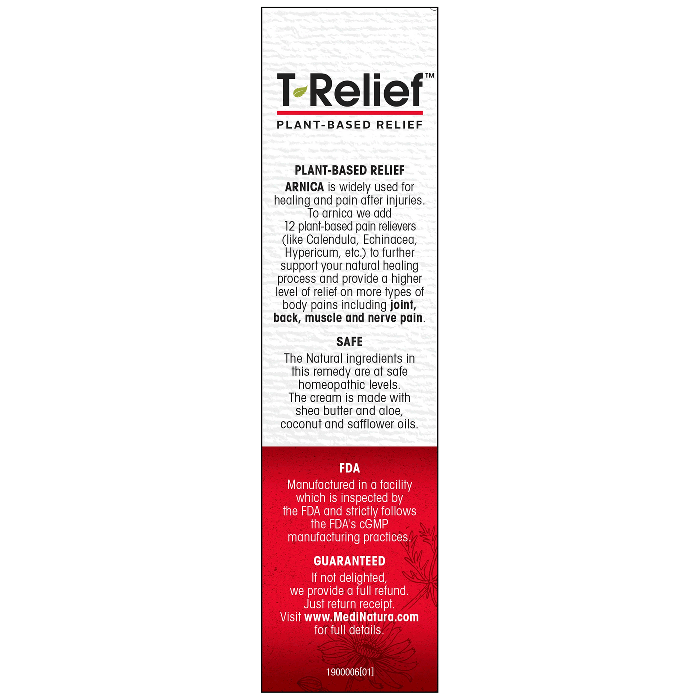 T-Relief Pain Cream +12 2oz Curated Wellness