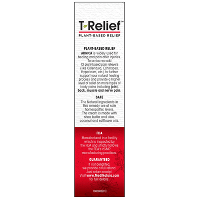 T-Relief Pain Cream +12 2oz Curated Wellness