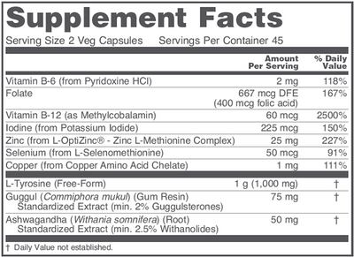 Ortho Thyroid 90 vcaps Curated Wellness